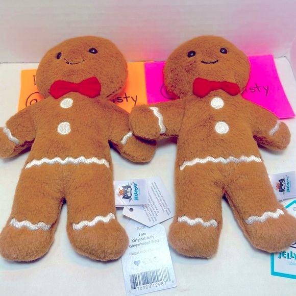 1 BNWT Jellycat Original Jolly Gingerbread Fred - Picture 9 of 10